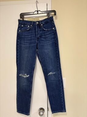 BRAND NEW! rag & bone Blue High-Rise Straight Jeans